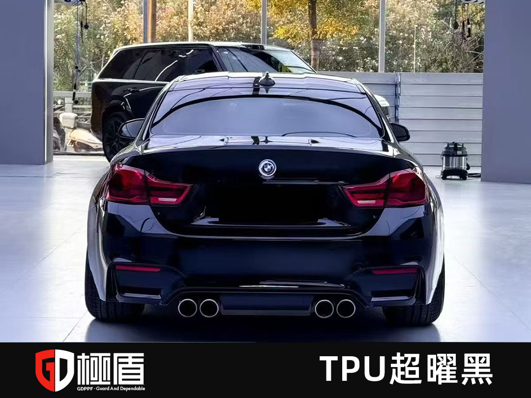 宝马装贴极盾TPU亮光黑改色膜 3