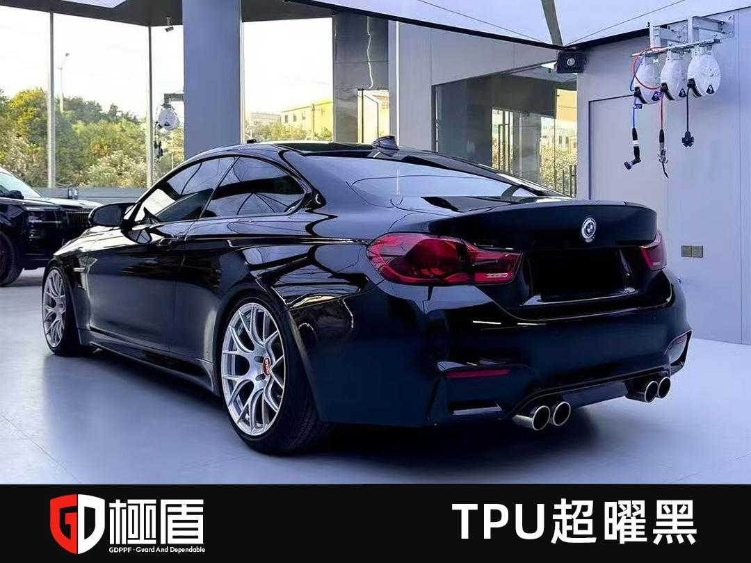 宝马装贴极盾TPU亮光黑改色膜 7