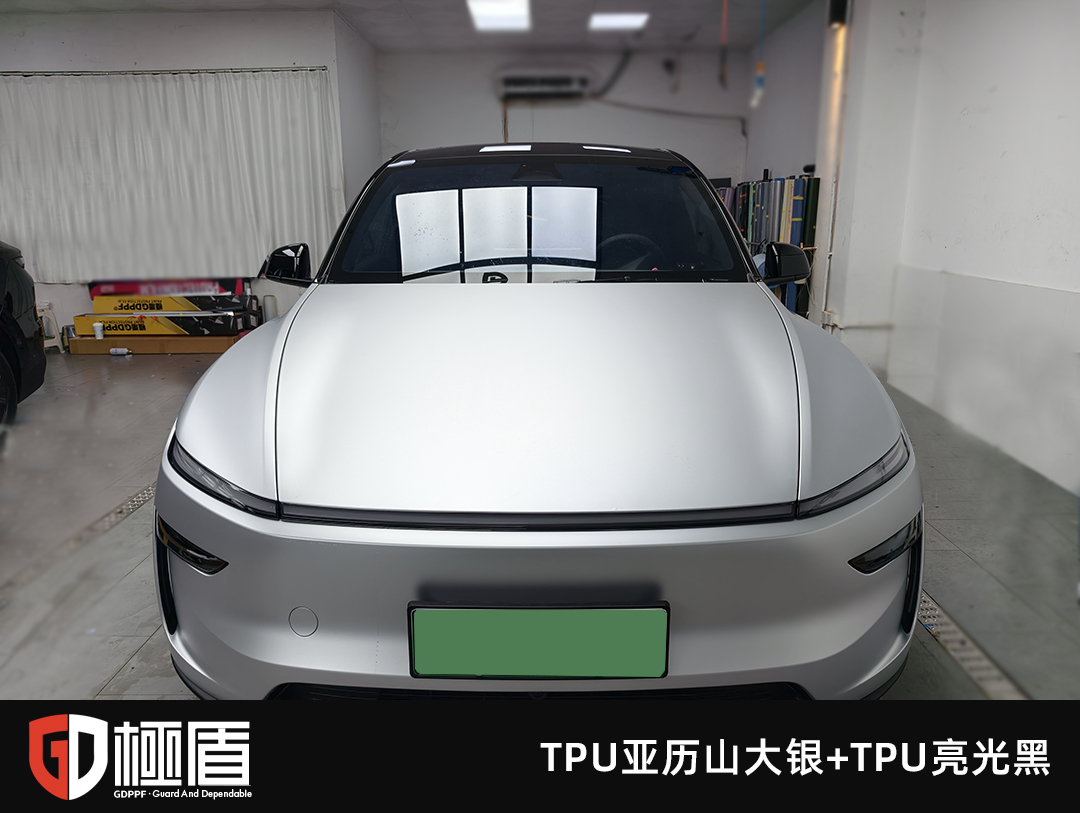 特斯拉装贴极盾TPU亚历山大银改色膜 2